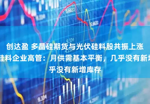 创达盈 多晶硅期货与光伏硅料股共振上涨 头部硅料企业高管：月供需基本平衡，几乎没有新增库存